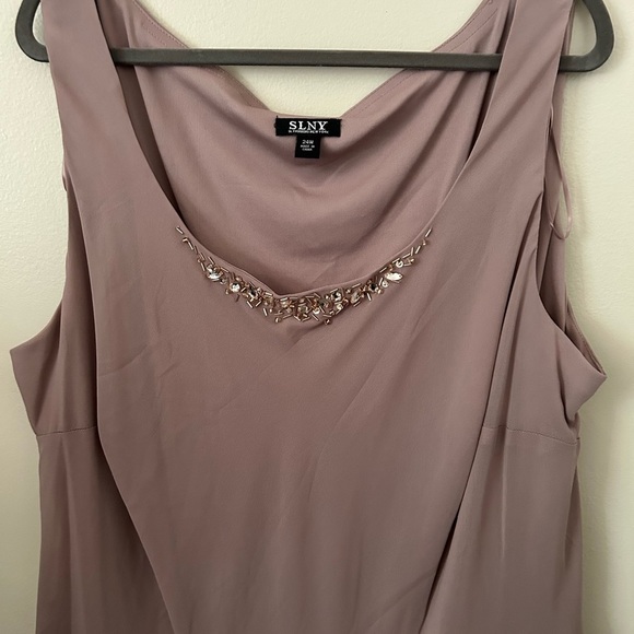 NWT 2 PC Women’s Rose Pink Formal Flowy Tiered Plus Dress and Jacket 24W 3X - Picture 14 of 16